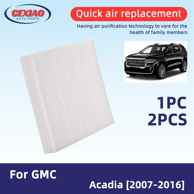 1PC 2PCS รถ Cabin Air Filter สําหรับ GMC Acadia 2007-2016 CF179C XC26205C C3947WS CAF1897C CCF1897 V