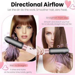 อัพเกรดเครื่องหนีบผมสิ่งที่แนบมาสําหรับ Dyson Airwrap HS01 HS05 HS08, Gentle Airflow Smooth หัวฉีดสําหรับ Air wrap จาก Curly Coliy เปียกตรง Smooth Sleek Shiny Hair