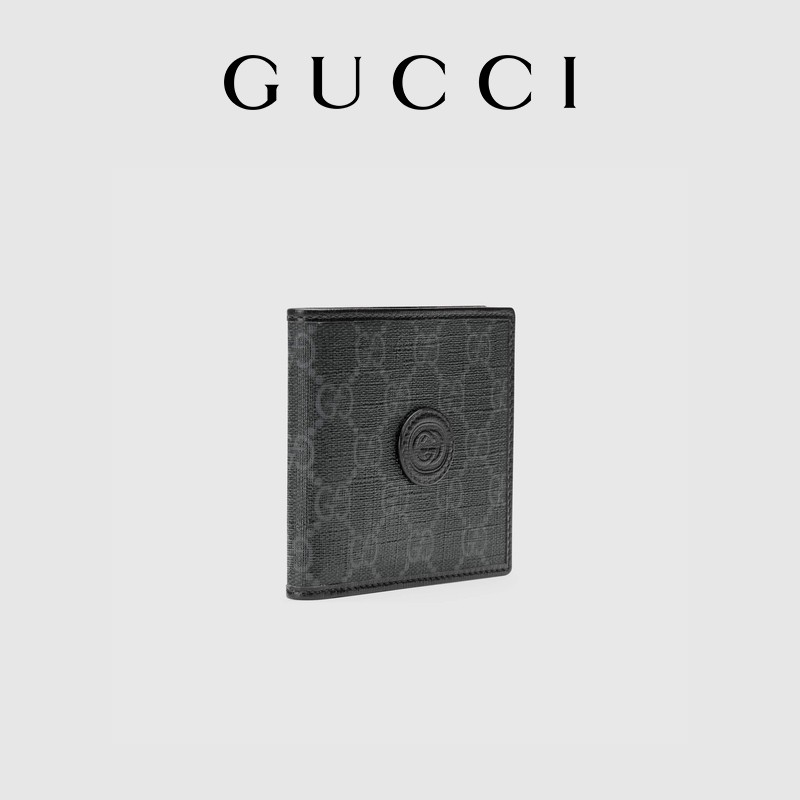 [ของขวัญ] GUCCI GUCCI Interlocking Double G กระเป๋าสตางค์ผู้ชาย