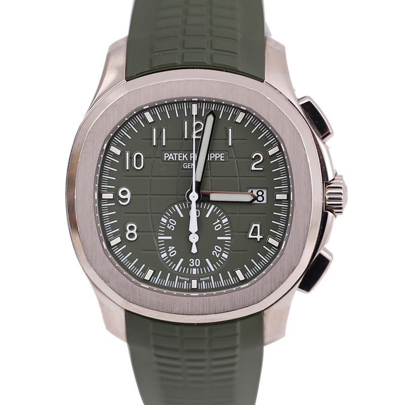 Patek Philippe Philippe Philippe Grenade Avocado Platinum นาฬิกาผู้ชายกลไกอัตโนมัติ 5968G-010