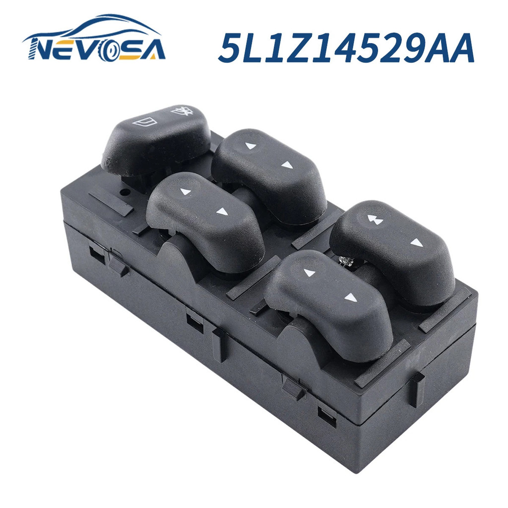 NEVOSA 5L1Z14529AA รถหน้าต่างปุ่มสวิทช์สําหรับ Ford F150 Crown Victoria Expedition Lincoln Mark LT M