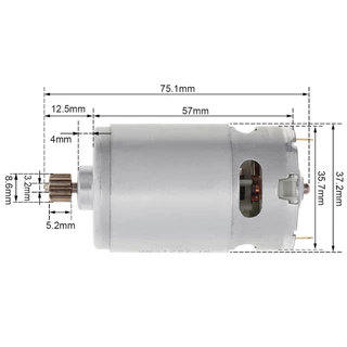 มอเตอร์ DC 12 ซี่ RS550 10.8-25V 21500-29000RPM มอเตอร์แปลง สําหรับสว่านไขควงไร้สาย