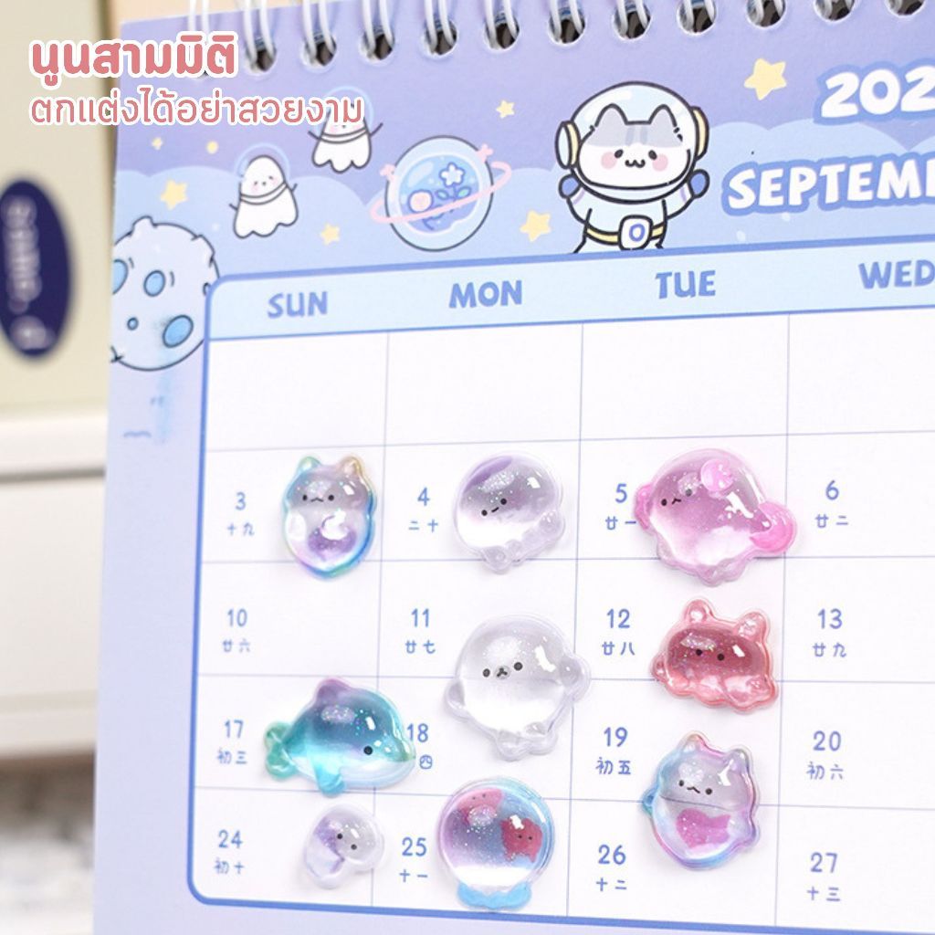 CUTE!3D สติกเกอร์น่ารักการ์ตูน Deco สติกเกอร์ DIY โทรศัพท์กระเป๋าเดินทางรถจักรยานยนต์แล็ปท็อปกระเป๋าเดินทางสติกเกอร์ - รูปที่ 4