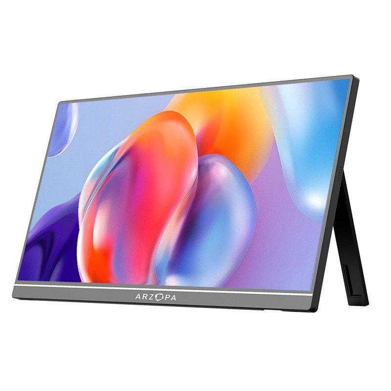 ARZOPA 16.1 นิ้ว 144HZ จอแสดงผลแบบพกพาคอมพิวเตอร์แล็ปท็อปโทรศัพท์มือถือการเชื่อมต่อโดยตรงแบบหนึ่งบรร