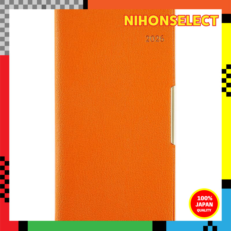 161 T'slim Diary by Takahashi Shoten 2026 Edition Orange Monthly Diary Size