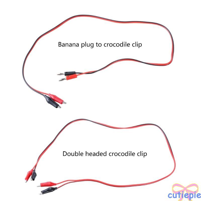 Cutie Double Ended Clip Set คลิปจระเข้ Stable Electric Jumper Wire Power Test การเชื่อมต่อไฟฟ้าสําหรับต่างๆ