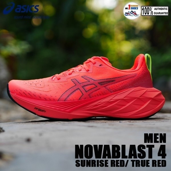 Asics Novablast 4 สีซันไฟร์เรด