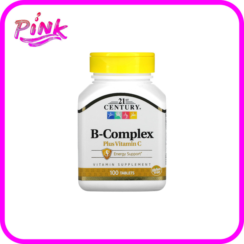 21st Century, วิตามิน B รวมผสมวิตามิน C บรรจุ 100 เม็ด