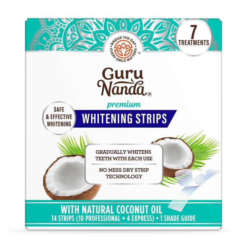 Guru Nanda Whitening 7 Days Care Tooth Patch (7 แพ็ค-2 ชิ้นต่อแพ็ค) -แพทช์ฟันเคลือบ-ปลอดภัยเหมาะสําห
