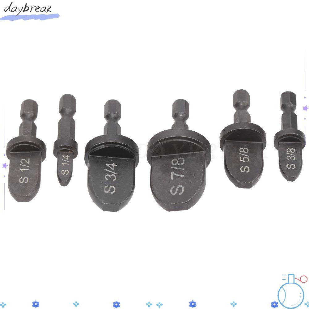 DAYBREAK 6 ชิ้น HVAC Swaging เครื่องมือ, 1/4 นิ้ว Hex Shank ท่อทองแดงอ่อนท่อทองแดง Expander, แบริ่งเ