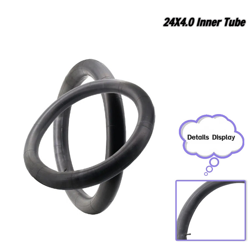 24X4.0 inner tube butyl rubber inner tube for mountain bike folding bicycle tire inner tube butyl ru