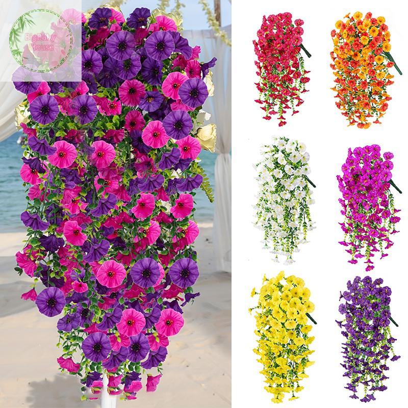 BigBabyHouse Morning Glory ต้นหวายประดิษฐ์ แขวนได้ ตกแต่งสวนและงานกลางแจ้ง Garden Yard Decor TH