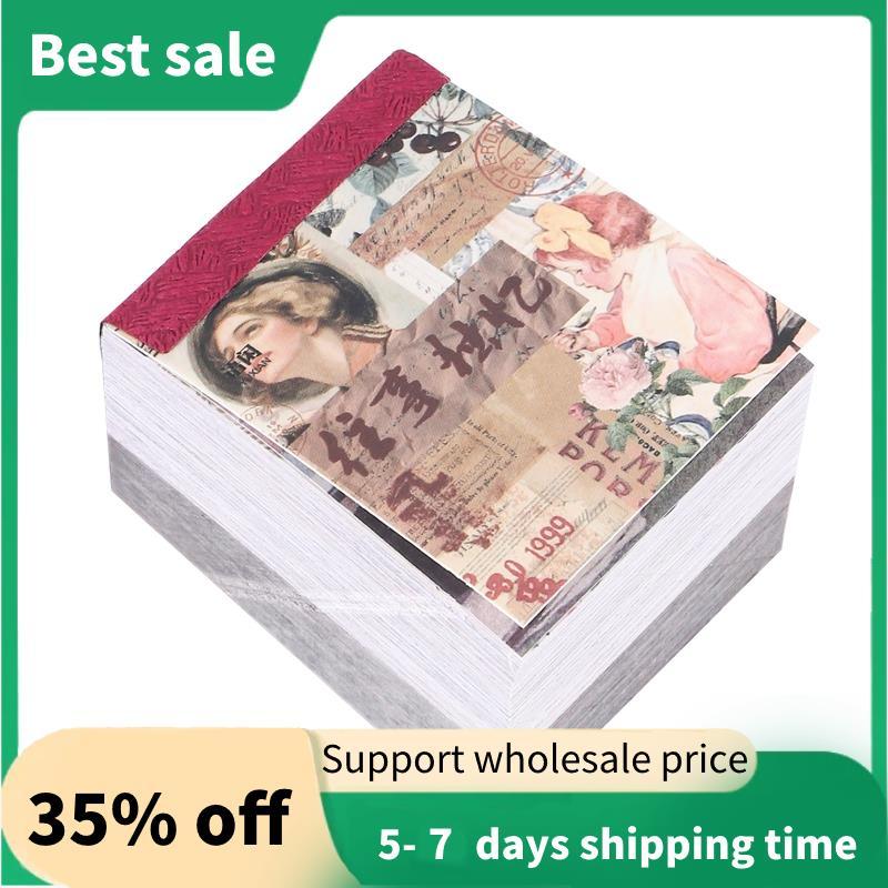 400 ชิ้น Junk Journal Vintage DIY วัสดุกระดาษ Journaling อุปกรณ์ Scrapbooking กระดาษ Retro ตกแต่ง Jo