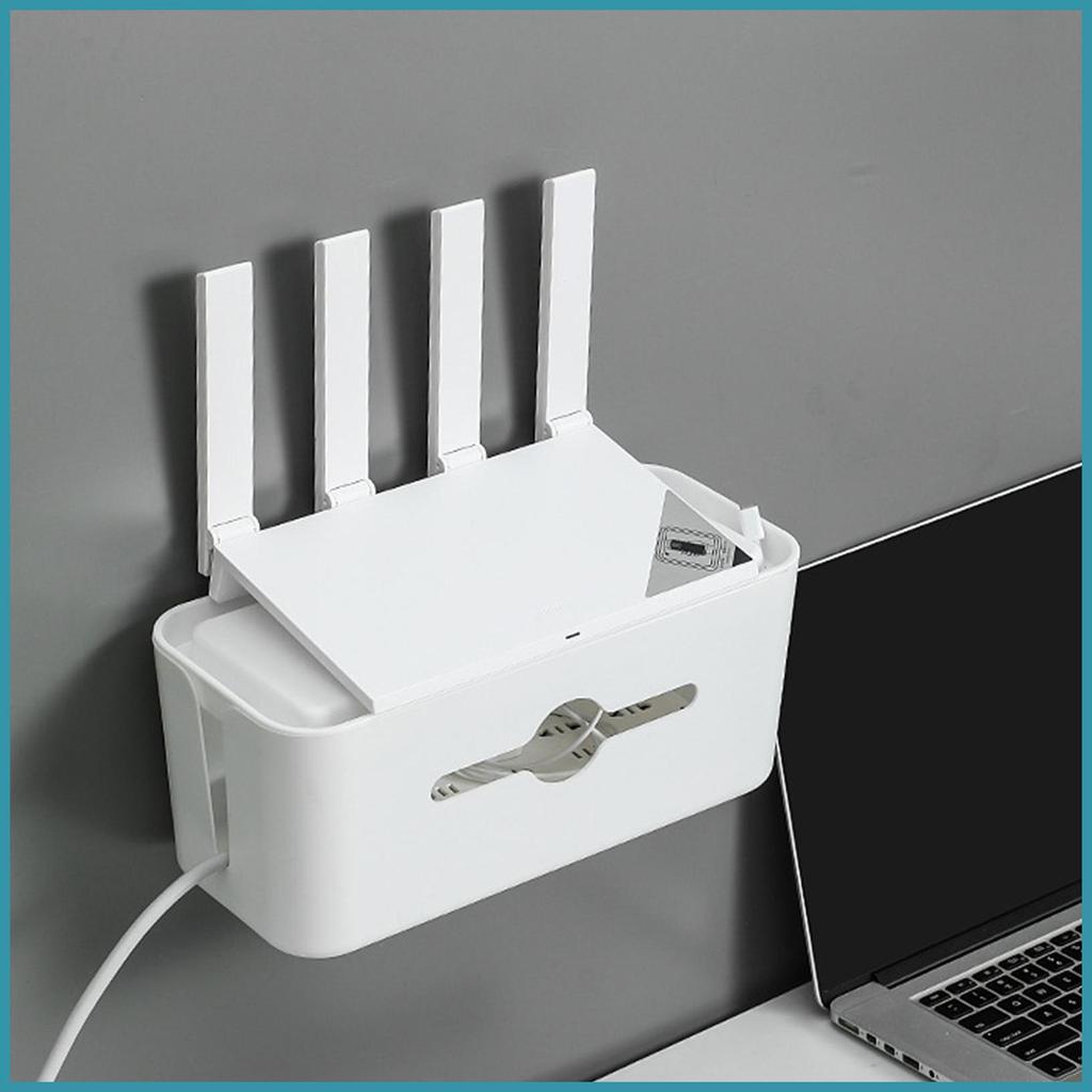 กล่องสายไฟ Hider Management คอนซีลเลอร์ Organizer กล่องสายเคเบิลสําหรับทีวีคอมพิวเตอร์ USB Hub ระบบก