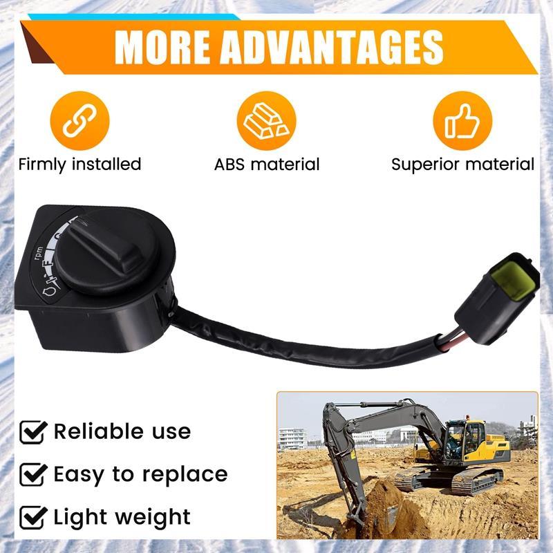 14725311 ลูกบิดมอเตอร์คันเร่งรถขุดเหมาะสําหรับ EC250D EC350D EC380D EC480D