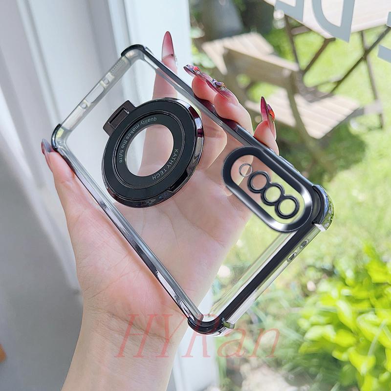 เคส Samsung A50 A30S A50S ถุงลมนิรภัยสี่มุมป้องกันการตก เคสโทรศัพท์แบบใสพร้อมขายึด CDSJ