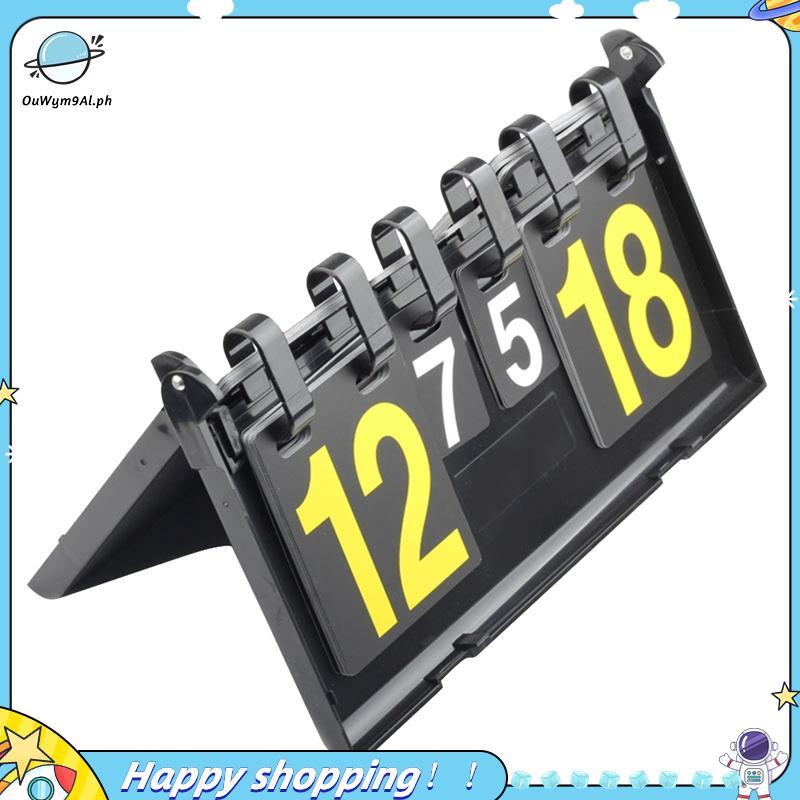 ouwym9al บาสเกตบอลฟุตบอลวอลเลย์บอล Score BOARD Score BOARD พลาสติก Score BOARD กันน้ํา 4 หลัก