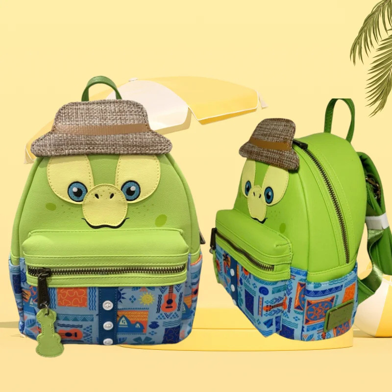 กระเป๋าเป้สะพายหลัง COSPLAY Loungefly Mel Olu Aulani แบบฮาวายรีสอร์ท สำหรับครอบครัว Duffy และลูกเล็ก
