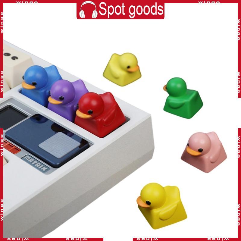 WIN 3D ESC Keycap สีการ์ตูนเป็ด Creative Keycaps สําหรับคีย์บอร์ดแบบกลไก ESC ปุ่มตกแต่ง 1 ชิ้น