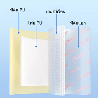 แผ่นปิดแผลกดทับดูดซับน้ำซึมมีหลายขนาดให้เลือก