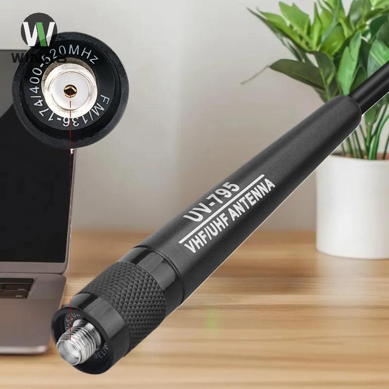 ODS AR-795 SMA-F หญิง Dual Band VHF/UHF 136-174MHz/400-520MHz เสาอากาศแบบนุ่ม AR-795 สําหรับ UV-5R U