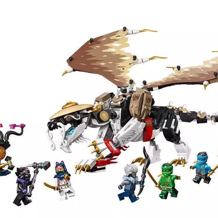 เข้ากันได้กับเลโก้ของเล่นรุ่นแรกประกอบ ลืม เครื่องประดับ71809ต้นแบบมังกรรุ่นอาคารบล็อก