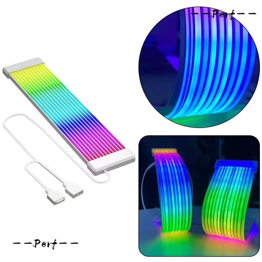 PERF PC Light Strip, DIY LED Strip Light, 8PIN 24PIN ยืดหยุ่นสาย ARGB Light Bar