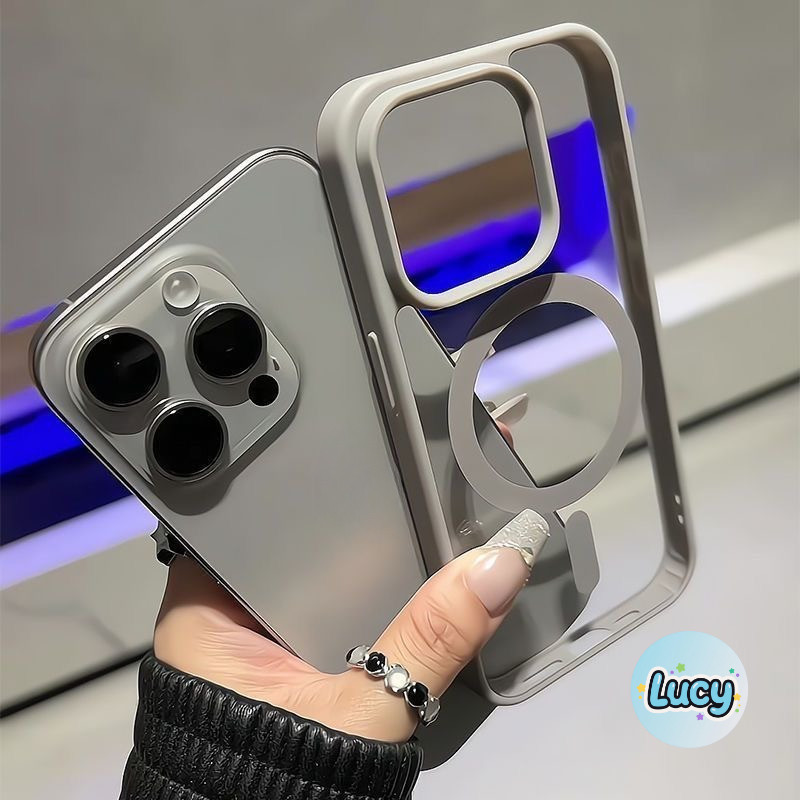 แม่เหล็ก เคสใสกันกระแทก For IPhone 17 Air 11 12 13 14 15 16 17 PRO MAX 17 16 15 Pro 16 15 14 PLUS 8 7 Plus XR X XS XSMAX