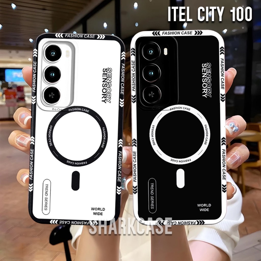 ITEL CITY 100 Softcase ล่าสุดอินเทรนด์ Apple Logo Motif - Itel Casing - Itel Cessing - Itel Case - I