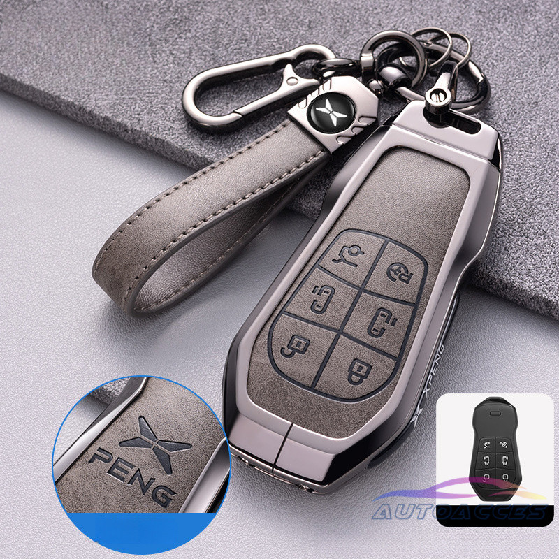 กุญแจรถ XPENG X9 Key Fob ฝาครอบ Key Fob Shell พวงกุญแจสําหรับ XPENG X9 G6