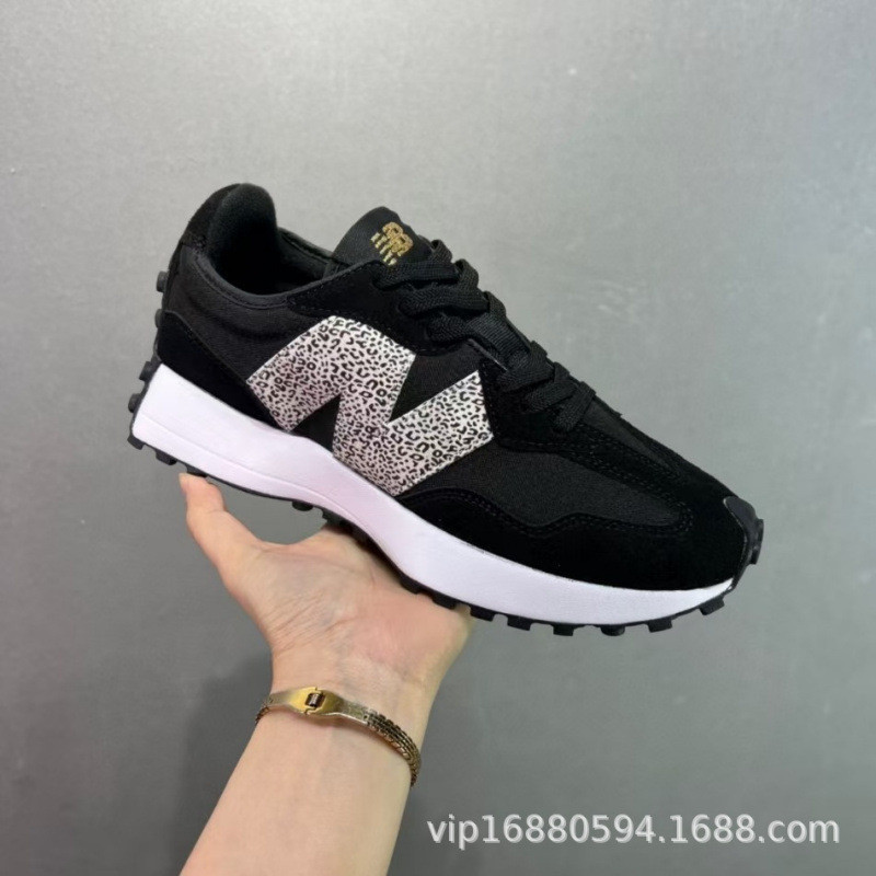 High Version 327 Leopard Print Breathable Dad Shoes N-Shape Running Casual Shoes Summer Men Women Sh