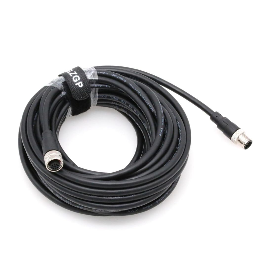 M12 อุตสาหกรรมป้องกันสาย 5 Pin Sensor Actuator สัญญาณชายหญิง A-Coding Connector สําหรับ Automation,C