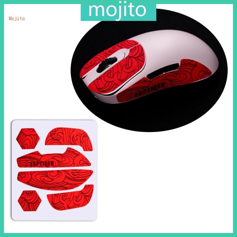 Mojito เมาส์ผิว Anti-Slip Elastics กลั่นด้านข้างสําหรับ VAXEE NP-01S NP-01 เมาส์