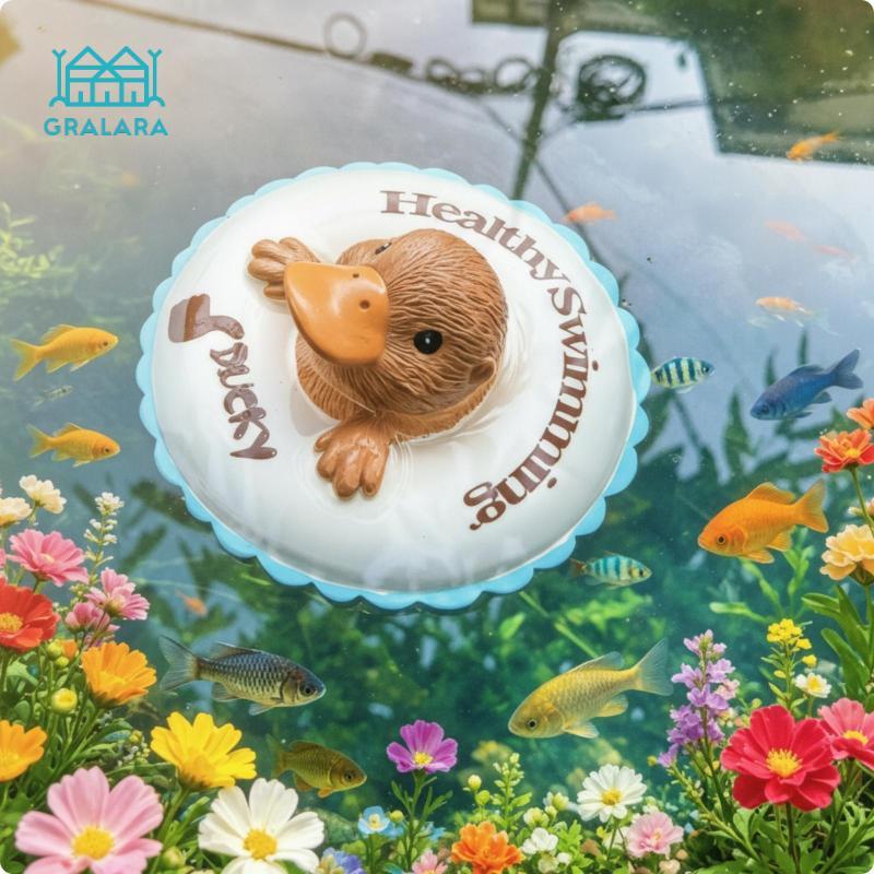 [Gralara] Buoyant Duck-Billed เครื่องประดับน่ารัก Buoyant Pond ตกแต่งน้ําหนักเบาสําหรับนักงานอดิเรกต