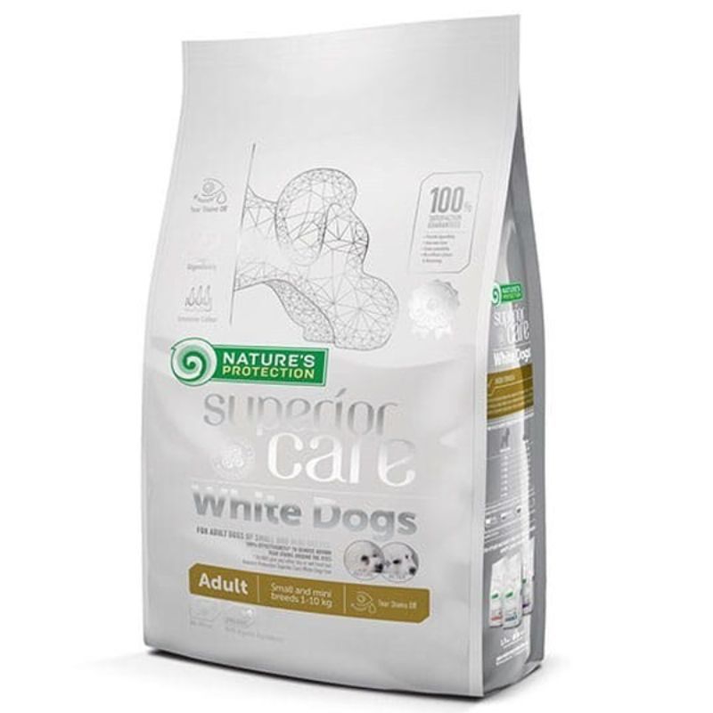 Natures Protection สูตรเซ้นซีทีฟสกิน สำหรับสุนัขโตสายพันธุ์เล็ก1.5 kg DogdryfoodCareskinstomach1.5kg [4771317456632 ]