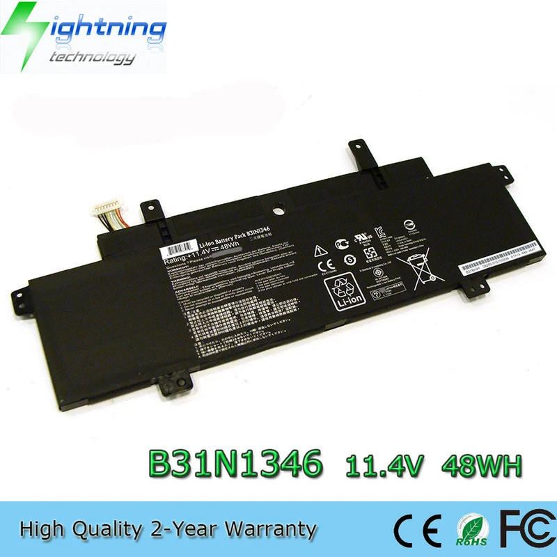 ใหม่เปลี่ยน B31N1346 11.4V 48Wh แบตเตอรี่แล็ปท็อปสําหรับ Asus Chromebook C300MA-BBCLN12 C300SA-FN005