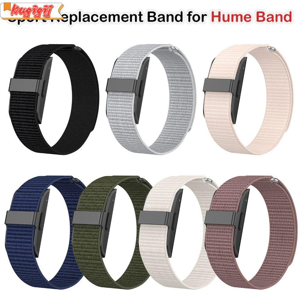 KUGIGIBH Fitness Tracker สายรัด,นุ่ม 20 มม.กีฬา,คุณภาพสูงออกแบบห่วงปรับ Breathable สายรัดข้อมือสําหรับ Hume Band สําหรับ Hume Health Band
