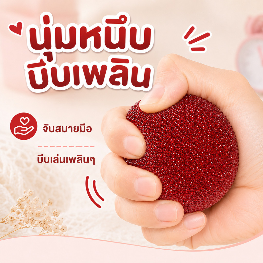 🛻จัดส่งที่รวดเร็ว🚚ของเล่นบีบยี่หร่าจำลองคลายเครียด สโลว์รีบาวน์นุ่มยืดหยุ่น สีสันสดใสฤดูร้อนน่ารักพกพาได้