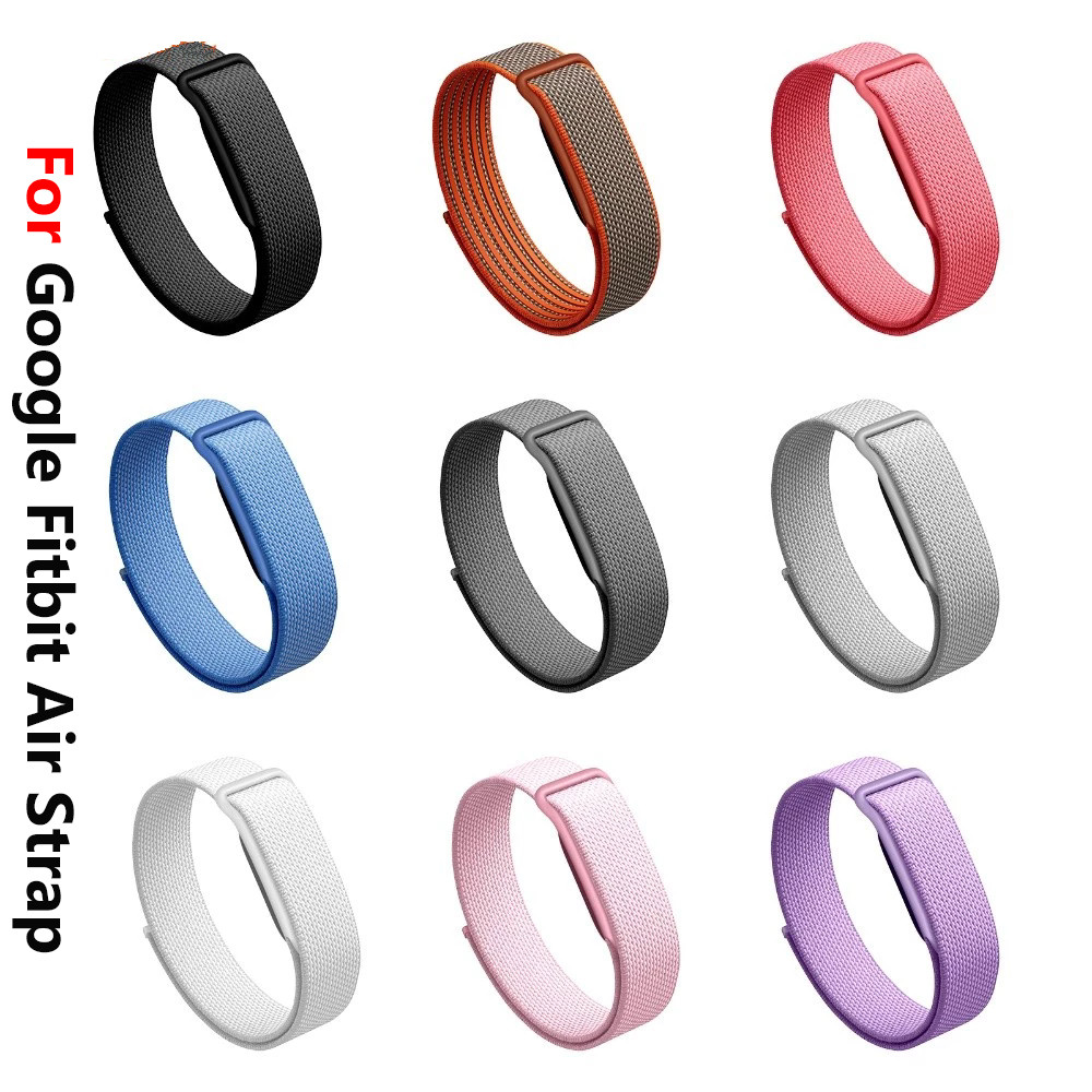 สายรัดไนลอนสําหรับ Google Fitbit Air Band ไนลอนถักสายรัดระบายอากาศสร้อยข้อมือสมาร์ทกีฬากลางแจ้งสายรัดสําหรับ Fitbit Air อุปกรณ์เสริม
