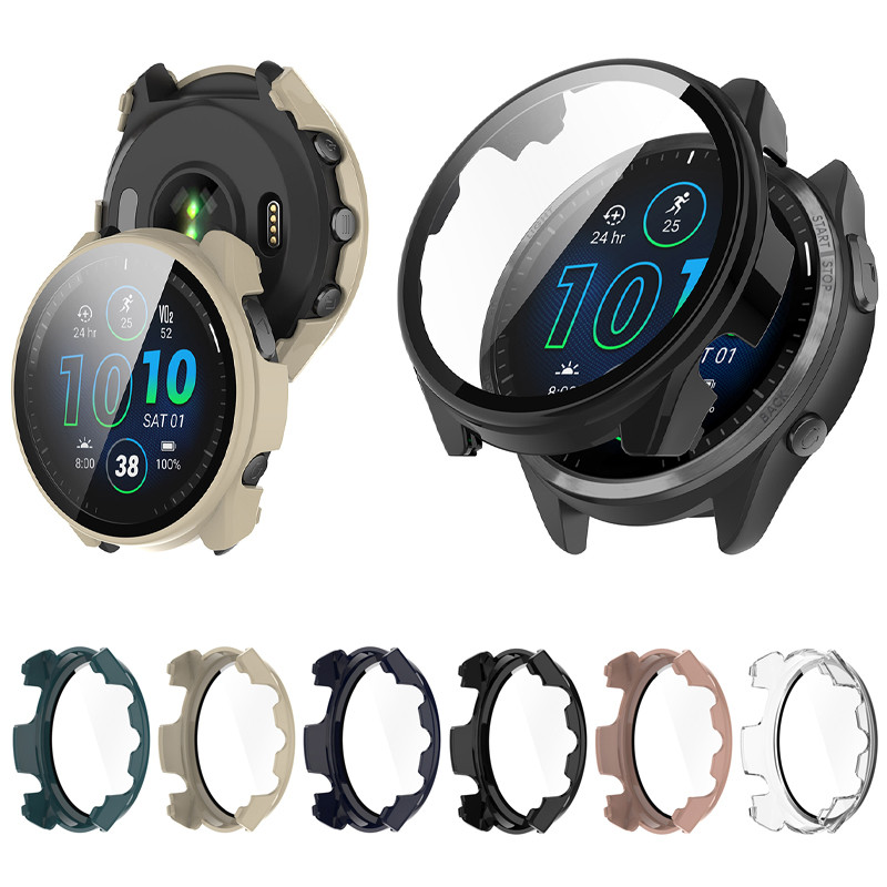 ฟิล์มกันรอยเต็มจอ เคส PC สำหรับ Garmin Forerunner 965