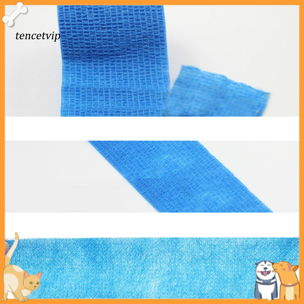 Vip Cohesive Self ยึดผ้าพันแผลยืดหยุ่น Breathable Wrap Tape สําหรับสัตว์เลี้ยงสุนัขแมว