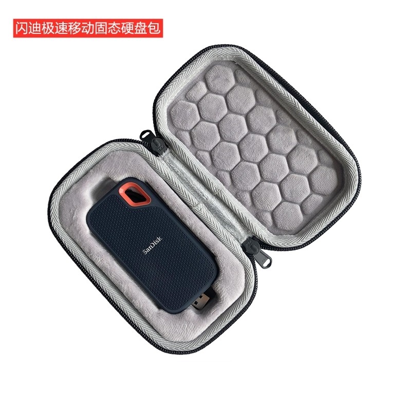 เหมาะสําหรับ sandisk Sandisk Rapid Moving PSSD Solid State Drive Protection Storage Bag Box Cover