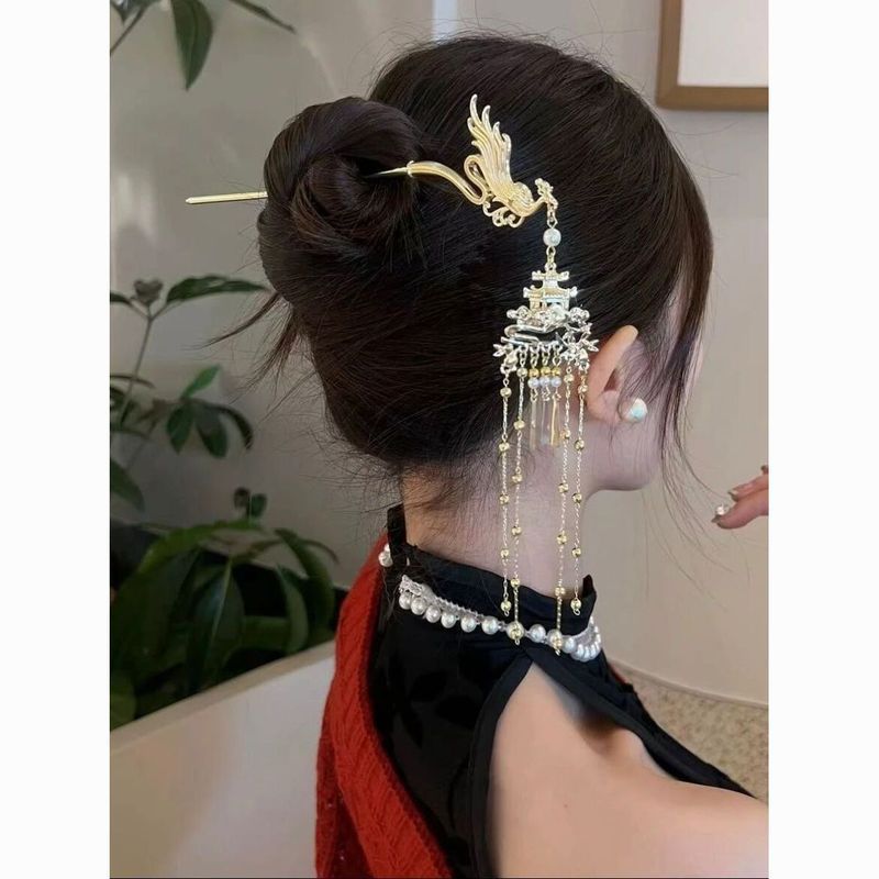 新中式中国风流 春秋发 knights 古风盘发子 步学作头饰: Cheongsam, Headwear, Hairpins และเครื่องประดับอื่นๆ26.7.6