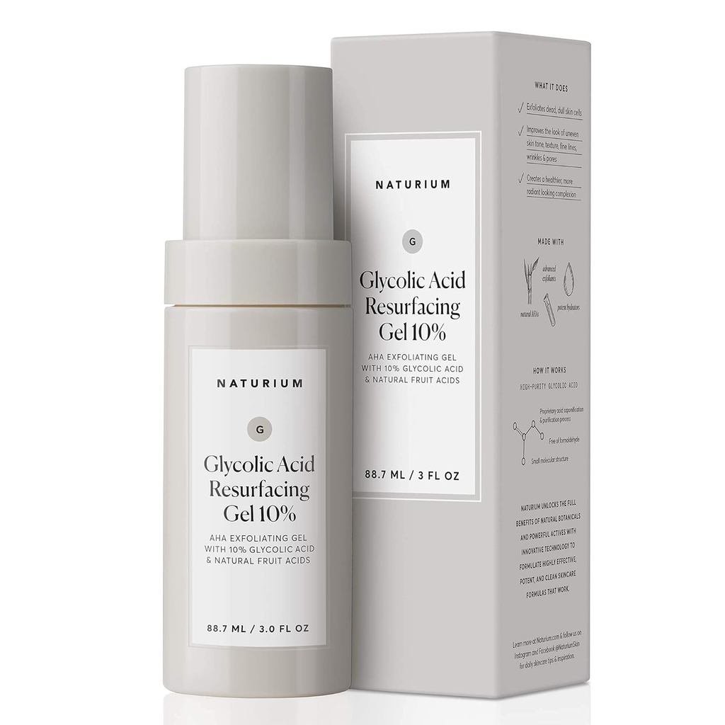 Naturium 10% Acetate Peeling Gel, AHA Peeling Gel with Fruit Acid, 3.0oz ULDG