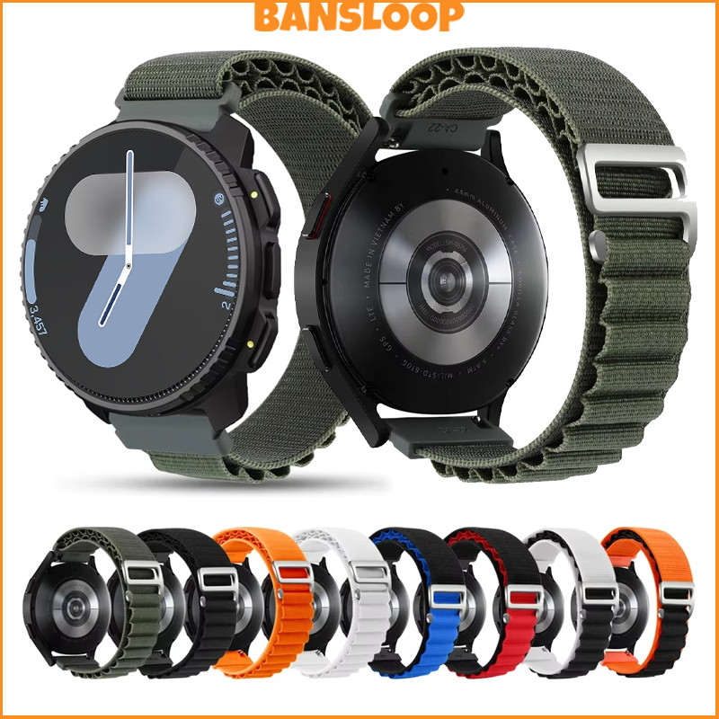 สายรัดไนลอน 22 มม. 20 มม. Alpine Loop for Samsung Galaxy Watch FE 7 6 5 4 40 44 มม/Huawei/Amazfit/Garmin/Xiaomi