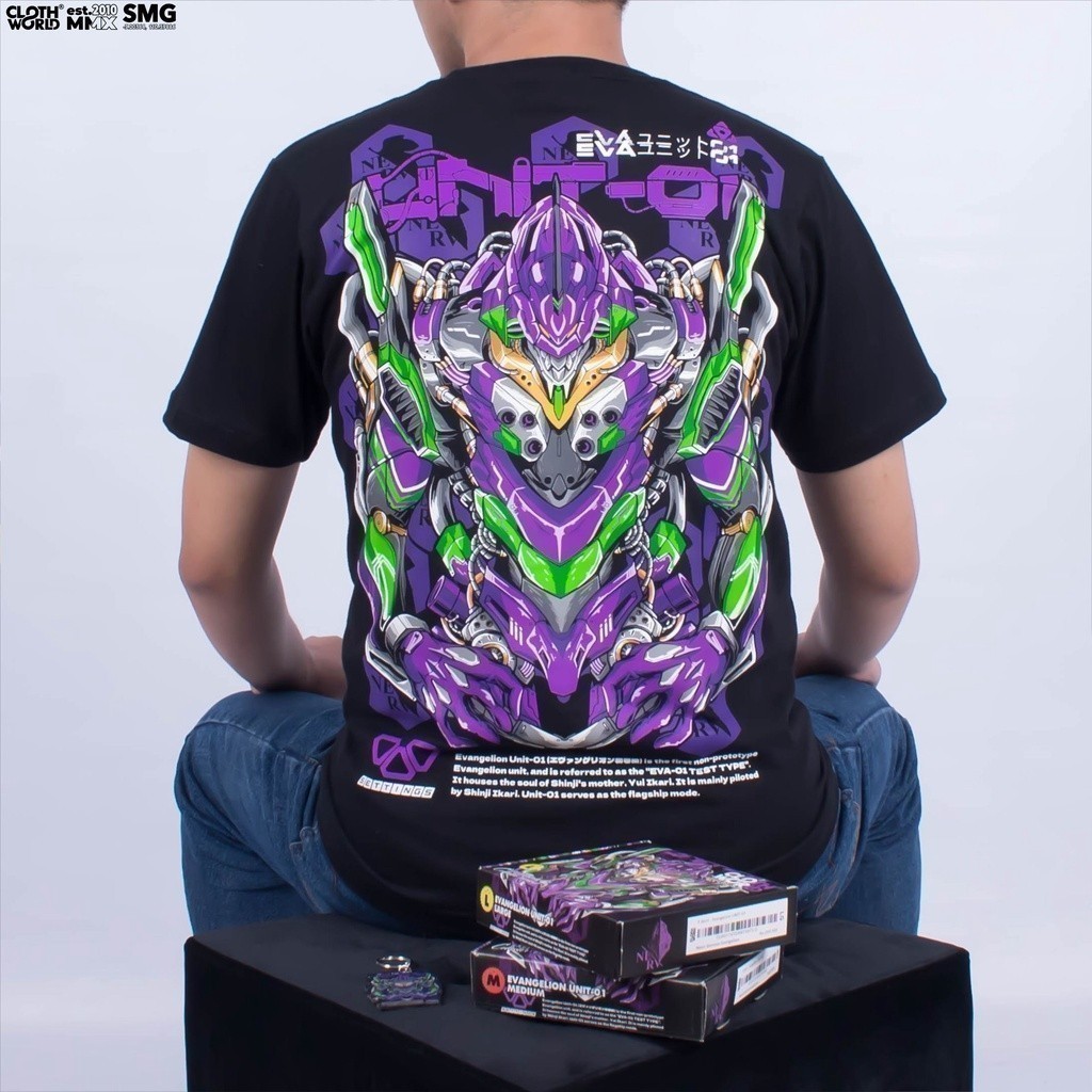 Clowor แฟชั่น 2024 Evangelion Unit 01 อะนิเมะ Neon Genesis Evangelion Ikari Shinji Ayanami King เสื้