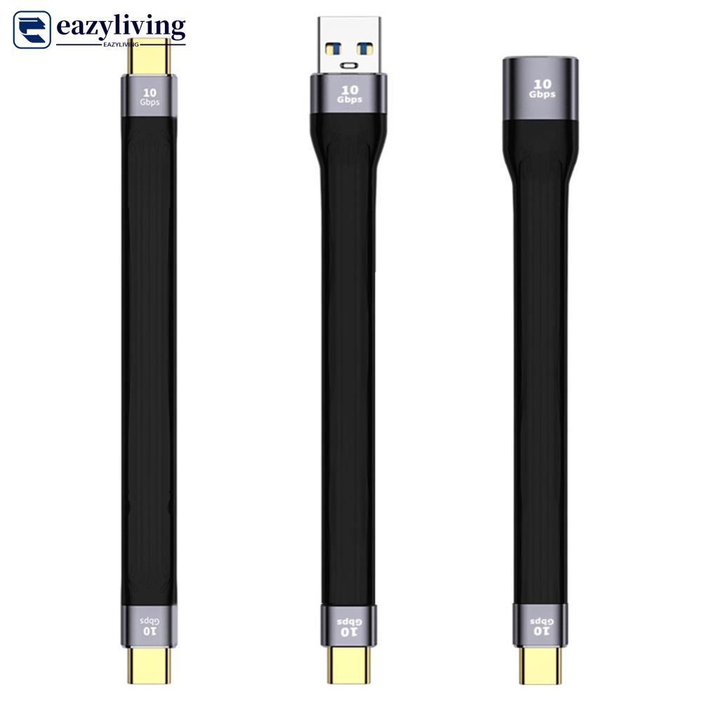 EAZYLIVING 10Gbps สายสั้น USB3.1 PD 100W USB ถึง Type C 4.0 สายแปลง OTG USB อะแดปเตอร์สําหรับ SSD Po
