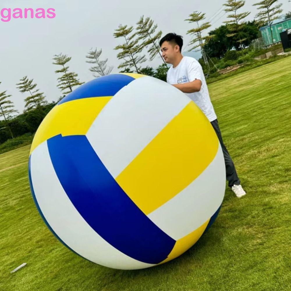 GANAS Inflatable Beach Volleyball,Interactive Props วัสดุ PVC Beach Volleyball,กลางแจ้งหญ้าขนาดใหญ่ยักษ์Amily GatheringsอนุบาลPVC Beach Ballผู้ปกครอง-เด็ก