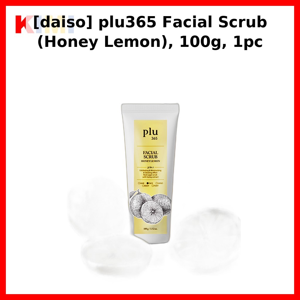 [daiso] plud Facial Scrub (Honey Lemon), 100g, 1pc / Korean Facial Scrub / Exfoliating Scrub by Buy 