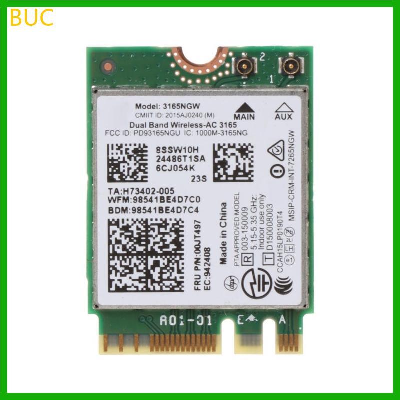 BUC Wireless-AC Card 2 4G 5G 3165NGW Wifi Card BT-เข้ากันได้กับ 4 0 สําหรับ